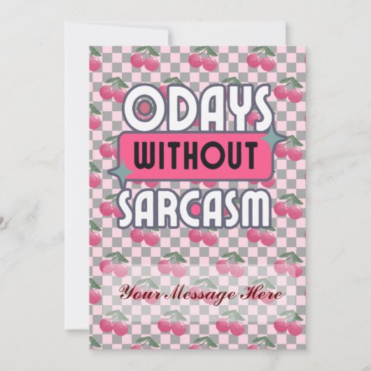 母おもしろい母0日無痛母の日 シーズンカード (正面)