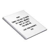 母おもしろい母 ノートブック (右側)