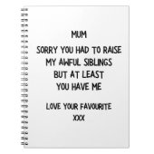 母おもしろい母 ノートブック (正面)