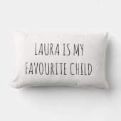 母おもしろい父ギフトおもしろいパパ母 ランバークッション (正面)