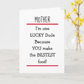 母おもしろい生意気な詩ハッピーマザーズ・デイ カード (黄色い花)