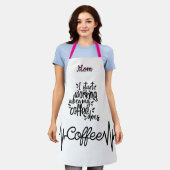 母おもしろい用コーパーソナライズされたヒエプロン エプロン (着用した状態)