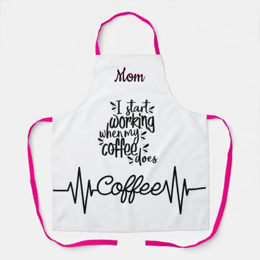 母おもしろい用コーパーソナライズされたヒエプロン エプロン (正面)