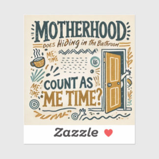 母おもしろい磁石 – 母性:風呂の中に隠れる シール