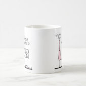 母おもしろい義深い引用文 – 疲れた母の生活 コーヒーマグカップ (中央)
