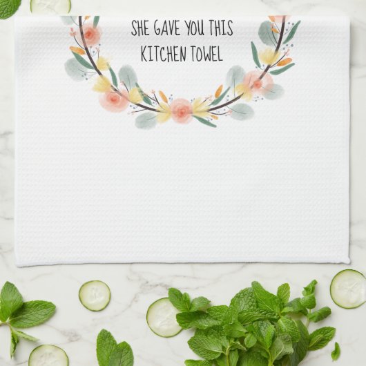 母おもしろい親から娘へのキッチンタオル キッチンタオル (折り畳み)