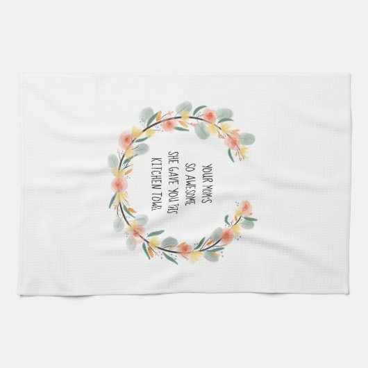 母おもしろい親から娘へのキッチンタオル キッチンタオル (横)