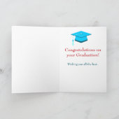 母おもしろい誇りを持った卒業祝い カード (内部)