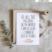 母おもしろい誕生日カード娘フローラプリント シーズンカード