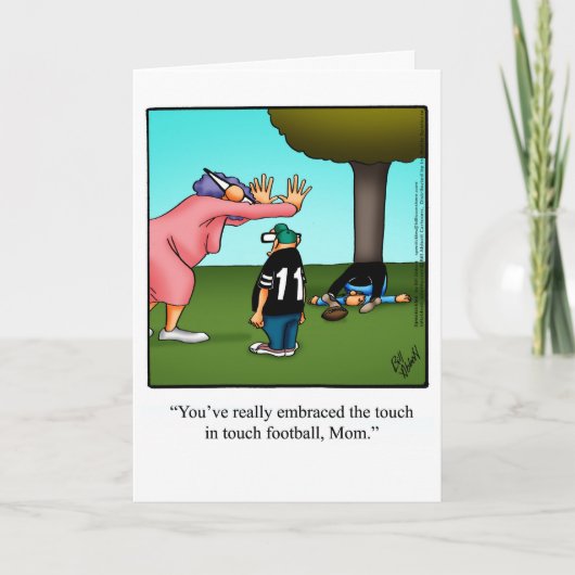 母おもしろい誕生日カード カード (正面)