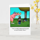 母おもしろい誕生日カード カード (黄色い花)