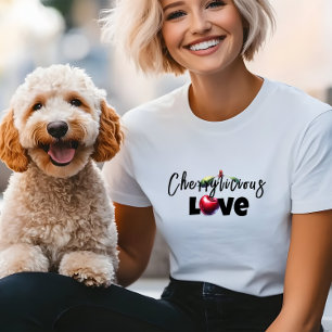 母おもしろい赤さくらんぼvibeスローガン母日 トライブレンドTシャツ