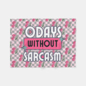 母おもしろい0日（皮肉なし） フリースブランケット (正面(横))