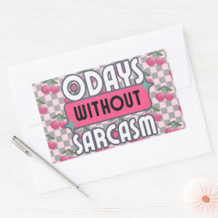 母おもしろい0日（皮肉なし） 長方形シール