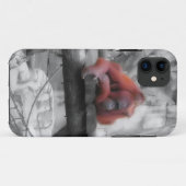 母およびベビーのオランウータン Case-Mate iPhoneケース (裏面(横))