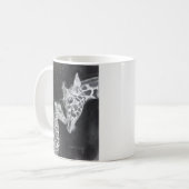 母およびベビーのキリンのマグ コーヒーマグカップ (正面左)