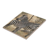 母およびベビーのシマウマのタイル タイル (側面)