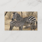 母およびベビーのシマウマの名刺 名刺 (裏面)