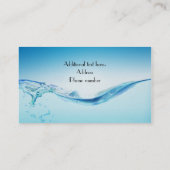 母およびベビーのシャチのクジラのお母さんカード コーリングカード (裏面)