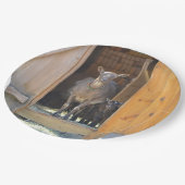 母およびベビーのヤギのプレート ペーパープレート (アングル)