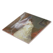 母およびベビー1869年(パネルの油) タイル (側面)