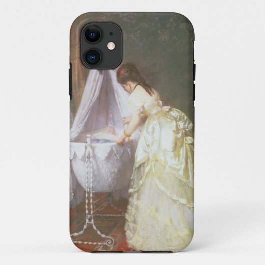 母およびベビー1869年(パネルの油) Case-Mate iPhoneケース (裏面)