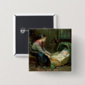 母およびベビー 缶バッジ (正面&裏面)