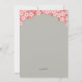 母および娘の挨拶状 カード (裏面)