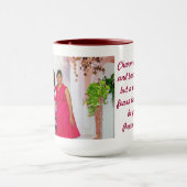 母および娘の昼食会w/Bibleの詩 マグカップ (中央)