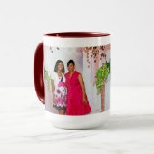 母および娘の昼食会w/Bibleの詩 マグカップ (正面左)