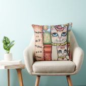 母および娘猫愛装飾用クッション クッション (椅子)