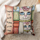 母および娘猫愛装飾用クッション クッション (ブランケット)