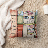 母および娘猫愛装飾用クッション クッション (ブランケット)