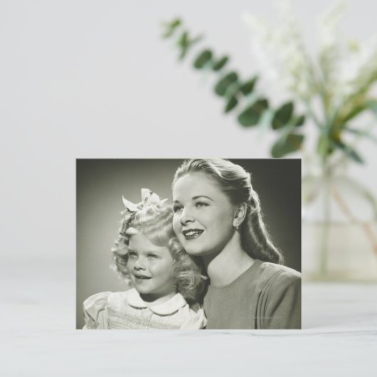 母および娘 ポストカード (スタンド正面)