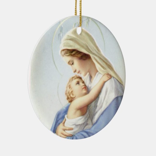母および子供のオーナメント セラミックオーナメント (右)
