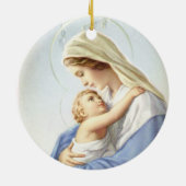 母および子供のオーナメント セラミックオーナメント (裏面)