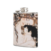 母および子供のギュスターブのクリムト フラスク (左)