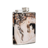 母および子供のギュスターブのクリムト フラスク (右)