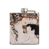 母および子供のギュスターブのクリムト フラスク (裏面)