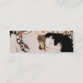 母および子供のグスタフのクリムト スキニー名刺 (裏面)