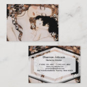 母および子供のグスタフのクリムト 名刺 (正面/裏面)