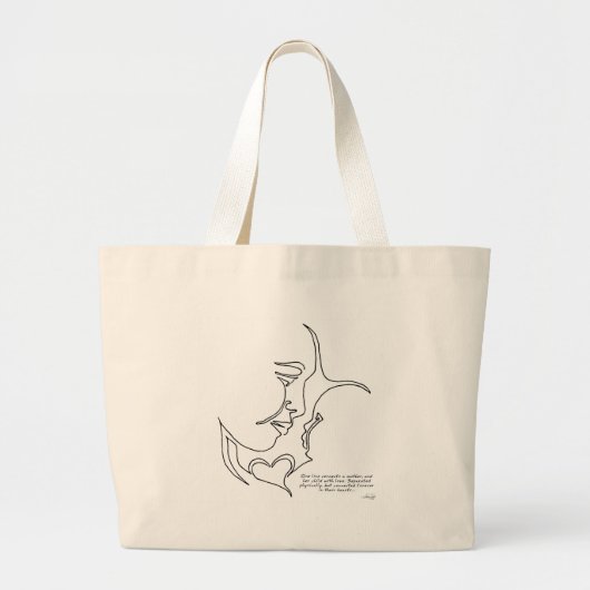 母および子供のバッグ ラージトートバッグ (正面)