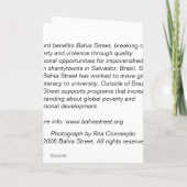 母および子供の休日カード カード (裏面)