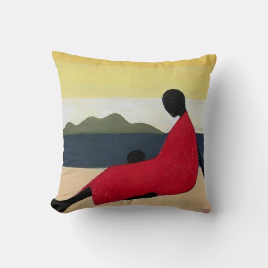 母および子供1991年 クッション (正面)