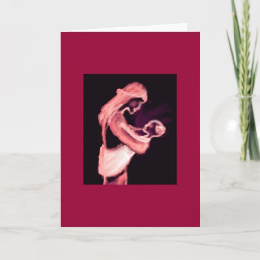 母および子供 カード (正面)