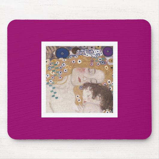 母および子供 マウスパッド (正面)