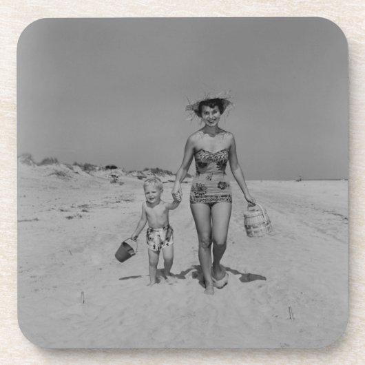 母および息子 コースター (正面)