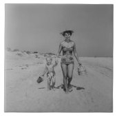 母および息子 タイル (正面)