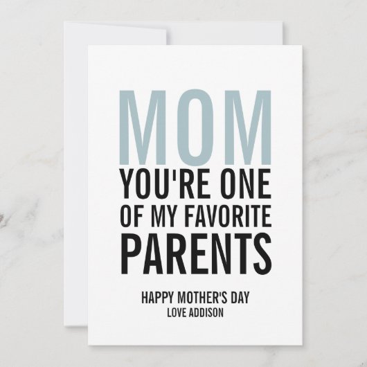 母お気に入りの母の日カード カード (正面)