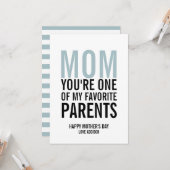 母お気に入りの母の日カード カード (正面/裏面インサイチュ)